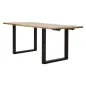 Stół jadalny EDGE ALL. 180x90x77 cm - długość całkowita 280 (drewno mango)